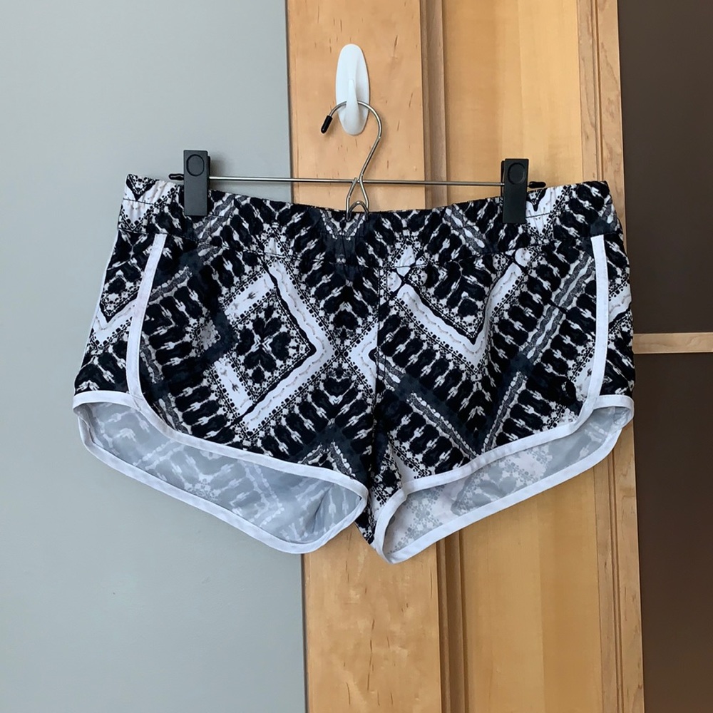 Black and white Hurley swim shorts